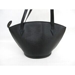 Louis Vuitton Shoulder Epi Saint Black Shopping Bag Jacques